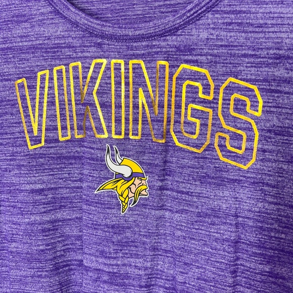 🏈Like New |•NFL•| Team Apparel Purple Minnesota Vikings Loose Fit Top Size L - Picture 2 of 5